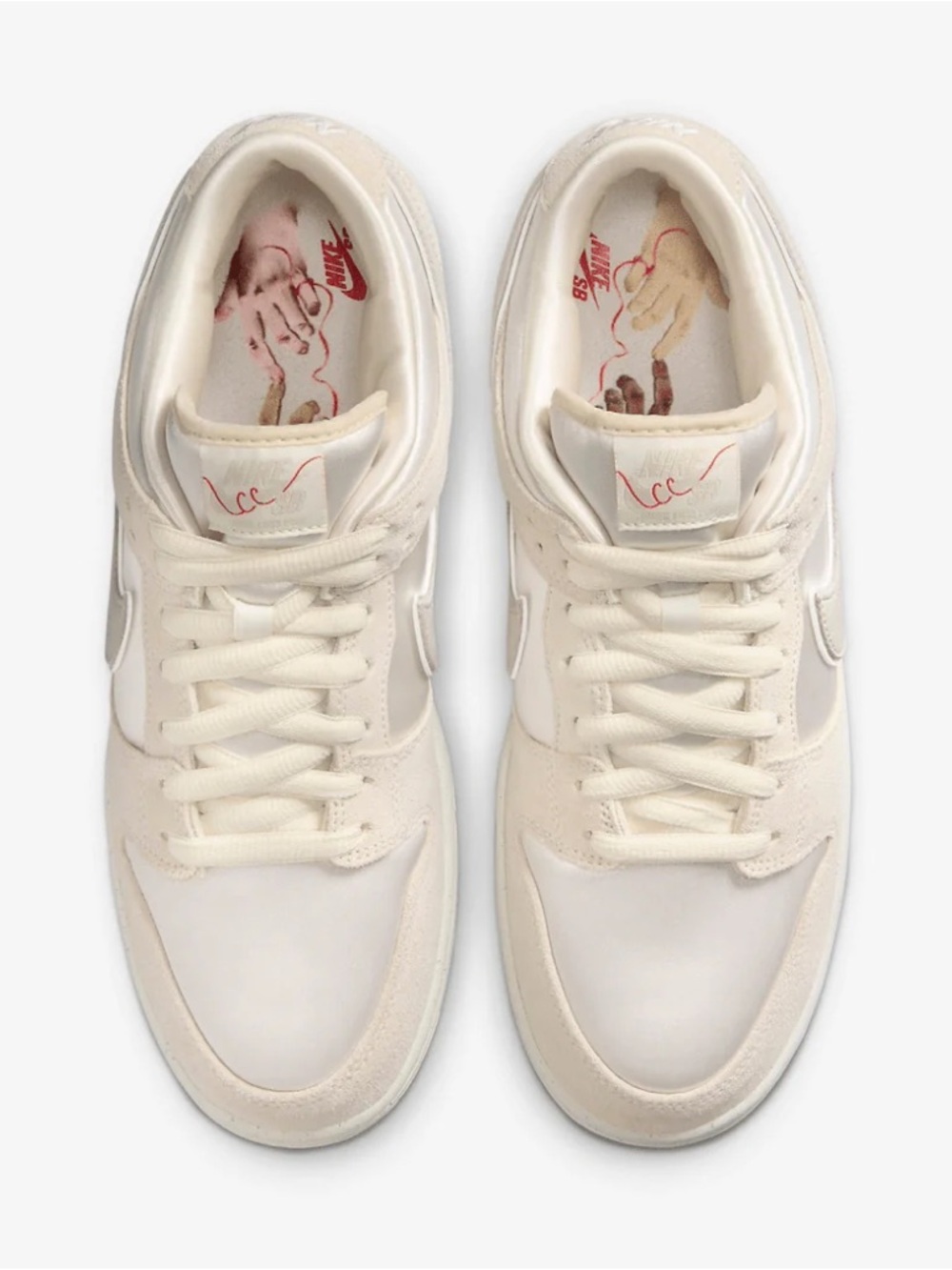 Nike Women’s Cream/White Low-Top Sneakers